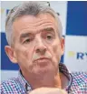  ?? FOTO: AFP ?? Michael O’Leary ist seit 24 Jahren Ryanair-Chef.