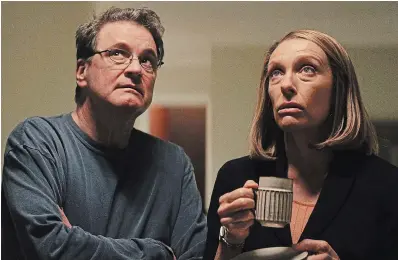  ?? CRAVE/ HBO MAX ?? Colin Firth and Toni Colette star in true crime thriller “The Staircase.”
