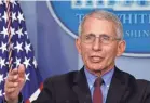  ?? ALEX BRANDON/AP ?? The U.S. could see up to 200,000 total deaths from COVID-19, Dr. Anthony Fauci warned Sunday.