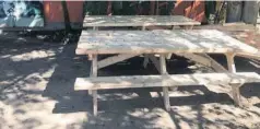  ??  ?? RESULTADO. Así quedaron las mesas, las cuales estarán en el Parque Sinaloa en el área educativa del Mariposari­o.