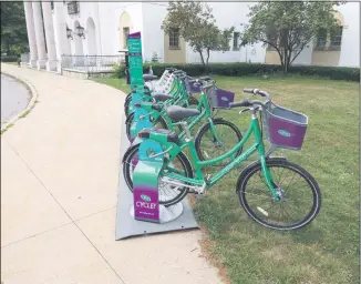  ?? MELISSA SCHUMAN - MEDIANEWS GROUP ?? For bike tour attendees who don’t have their own bikes, a CDPHP Cycle! rental station is very close to the tour’s start location.