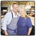  ?? Catherine Bigelow / Special to The Chronicle ?? Flour+Water chef Thomas McNaughton and Boulevard chef Nancy Oakes at the Meals on Wheels’ Star Chefs & Vintners Gala.