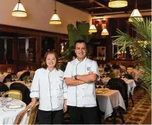  ?? Julie Soefer photos ?? Executive chef Hassan Obaye and culinary director Nicole Routhier have a dozen new items on Le Colonial’s menu.