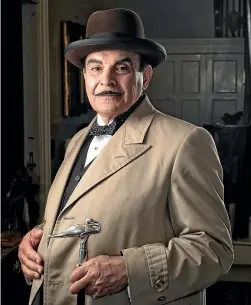  ??  ?? Actor David Suchet will this month be making his New Zealand stage debut in Poirot And More: A Retrospect­ive.