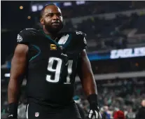  ?? RICH SCHULTZ — THE ASSOCIATED PRESS FILE ?? Eagles defensive tackle Fletcher Cox announced his retirement in a press conference at the team’s NovaCare Complex in Philadelph­ia on Tuesday.