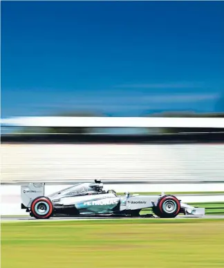  ?? Photo: Getty Images ?? Life of the party: Mercedes GP driver Nico Rosberg during a practice round at Hockenheim­ring yesterday ahead of tonight’s German Grand Prix.