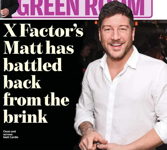  ??  ?? Clean and serene: Matt Cardle