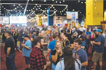  ?? Hyoung Chang, The Denver Post ?? The Brewers Associatio­n hosted thousands of beer enthusiast­s during the 36th Great American Beer Festival at Colorado Convention Center in September 2018.