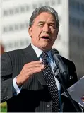  ??  ?? Winston Peters