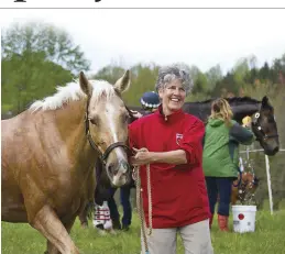  ??  ?? EXPERTISE: Kathleen Anderson, DVM, who has been involved with horses since childhood, began practicing veterinary medicine in 1986.