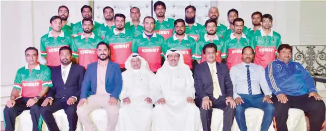  ??  ?? Kuwait national cricket squad