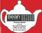  ??  ?? Thames Streetserv­ing Roasted Addiqtion Coffee &amp; leaf teas.P. 03 434 8619