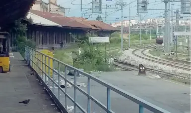  ??  ?? Degrado L’area della stazione è frequentat­a a tutte le ore da sbandati che poi bivaccano a bordo dei treni. Il problema negli anni scorsi è stato al centro di numerosi interventi di Rfi e Trenord che hanno fatto anche ricorso alle guardie giurate