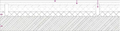  ??  ?? Hardcore, minimum 100mm deep Compacted ground Edging board (100mm high x 20mm deep) Gravel sits 20mm down from the top of the edging board Supporting peg (250-300mm long), knocked firmly into the ground