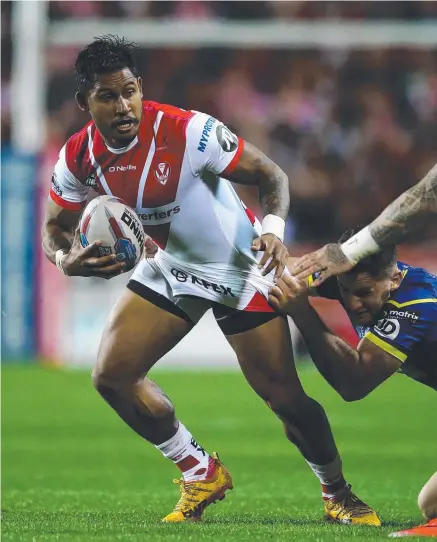  ??  ?? COWBOYS BOUND: Ben Barba in action for St Helens during the English Super League semi- finals.