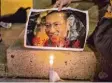 ?? Foto: dpa ?? Trauer um den chinesisch­en Nobelpreis träger Liu Xiaobo.