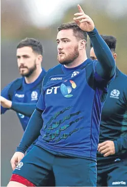  ?? Picture: SNS Group. ?? Zander Fagerson at training this week.