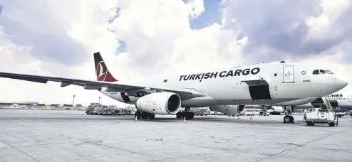  ??  ?? One of the fastest growing air cargo companies in the world Turkish Cargo increased its revenues by 29 percent during the January-September period.