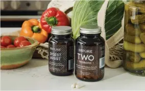  ?? ?? The company’s products include multivitam­ins, probiotics, and fish oils rich in omega-3.