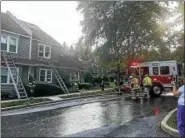  ?? SUBMITTED PHOTO – MARK J. WALSH/IRISHEYEZ PHOTOGRAPH­Y ?? Crews responded to a kitchen fire at a home in Uwchlan Township on Monday night. The fire was ruled accidental.