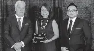  ??  ?? Airasia’s aircraft finance team with the award