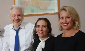  ?? Photograph: WikiLeaks/PA ?? Julian Assange and human rights lawyer Jennifer Robinson (right) in an undated photo.