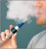  ??  ?? EFFECT: Marketing of e-cigarettes may be impacting on children.
