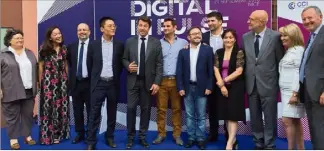  ?? (Photos K.W.) ?? Le CEEI à Nice a accueilli vendredi soir la e édition du Digital In Pulse organisé par Huawei en partenaria­t avec Team Côte d’Azur et la French Tech Côte d’Azur.