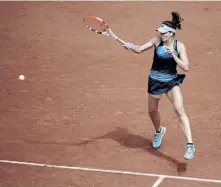  ?? EPA ?? ALIZE Cornet of France at the French Open tennis tournament at Roland Garros in Paris, this week. |
