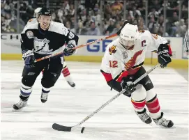  ?? BRIAN BAHR/GETTY IMAGES ?? Jarome Iginla retires with 625 goals, tied for 15th all-time. Along with goalie Miikka Kiprusoff, Iginla brought the Flames within a whisker of the title in 2004.