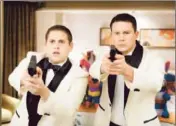  ?? Scott Garfield
Columbia Pictures ?? JONAH HILL, left, and Channing Tatum portray police partners and misfits well suited to each other.