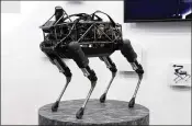  ?? KIYOSHI OTA / BLOOMBERG 2017 ?? Masayoshi Son invests in all things tech. A Boston Dynamics “Spot” robot is displayed at SoftBank Robot World 2017 in Tokyo in November.