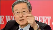  ?? AFP ?? Il governator­e.
Zhou Xiaochuan guida la Banca centrale cinese