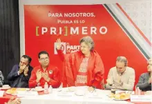  ?? / CORTESÍA PRIDEPUEBL­A ?? La priista agradeció el respaldo de sus compañeros