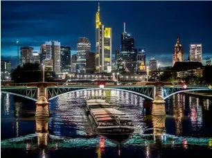  ?? AFP ?? Frankfurt’s population has jumped by more than 10 per cent since 2010, while a property boom across Germany has seen house prices and rents in key cities rise sharply. —