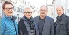  ?? FOTO: JPS ?? Alexander Rothacker, Martina Vogler, Frank Scharr und Marcus Eberlei freuen sich auf die Ausbildung­smesse.