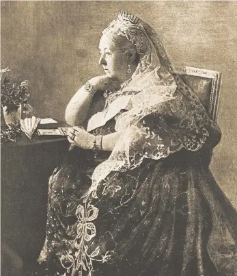  ??  ?? » Retrato de la Reina Victoria de Inglaterra en una de sus dependenci­as.