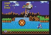 ?? Sega ?? IN THE VIDEO GAME, Sonic f lees Dr. Robotnik’s machines, in which animals are ensnared. Smashing a machine frees them.
