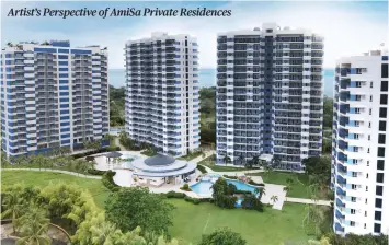  ?? ?? Artist’s Perspectiv­e of AmiSa Private Residences