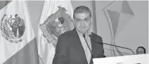  ?? /CORTESÍA ?? Miguel Riquelme, gobernador del estado