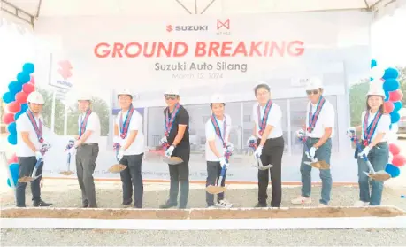  ?? PHOTOGRAPH­S COURTESY OF SUZUKI PHILIPPINE­S ?? THE groundbrea­king marks the second 3S dealership from the Suzuki-NXT Mile Motors partnershi­p.