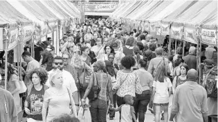  ?? MIAMI BOOK FAIR/COURTESY ?? The Miami Book Fair as it was last year. The annual weeklong book frenzy will go on this year virtually.