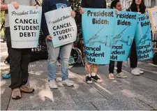  ?? Getty Images file photo ?? Biden has signed 91 executive orders to date — but none on student loan forgivenes­s.