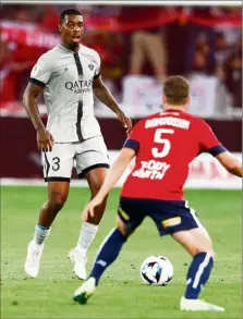  ?? (Photo EPA/MAXPPP) ?? Alors que le Mondial 2022 se profile droit devant, le retour aux affaires de Presnel Kimpembe est très attendu.