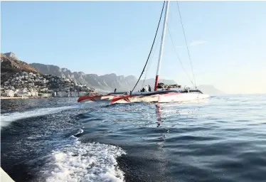  ?? | Supplied ?? THE South African team participat­ing in the Cape2Rio yacht race have taken the lead and believe they will make record time.