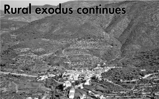  ??  ?? Isolated rural communitie­s, such as Castell de Castells in Alicante province, suffer from a shortage of essential services