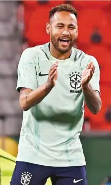  ?? EFE ?? Neymar
(30), en un entrenamie­nto con Brasil.