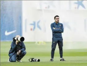  ?? FOTO: PERE PUNTÍ ?? Xavi encara un verano importante para el crecimient­o de su plantilla