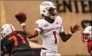  ?? ?? Quarterbac­k James Blackman completed 26 of 39 passes for 312 yards and 3 touchdowns in Arkansas State’s spring game Saturday afternoon at Centennial Bank Stadium in Jonesboro. Blackman is returning from shoulder surgery last season. (Photo courtesy Arkansas State Athletics)