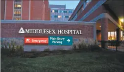  ?? File photo ?? Middlesex Hospital prior to Thursday’s incident where a man crashed his car into the emergency department